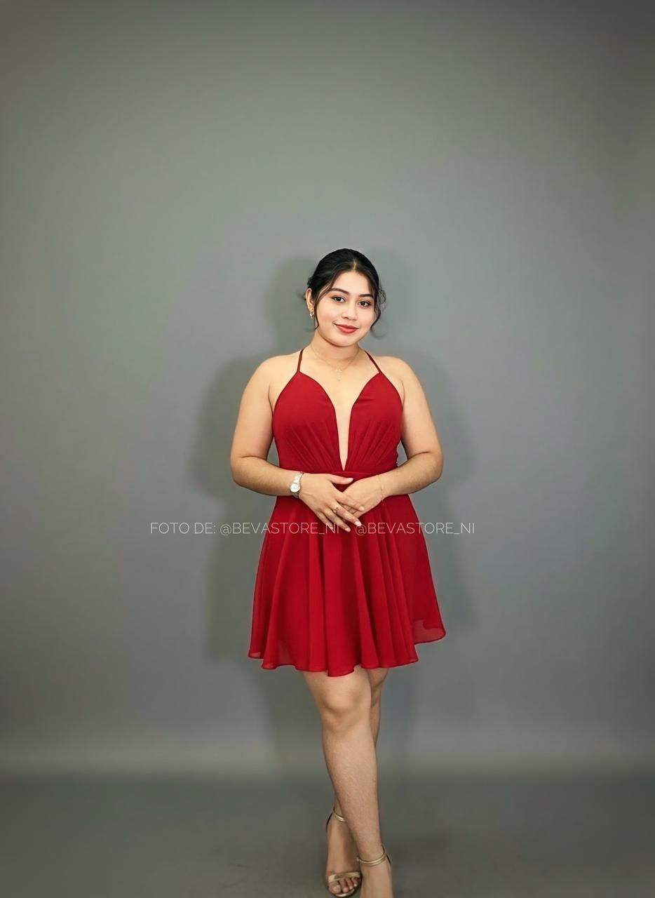 Vestido corto  Abby Paris