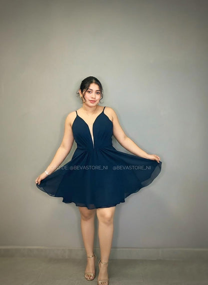 Vestido Alice azul navy