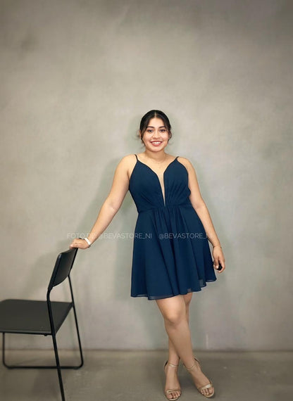 Vestido Alice azul navy