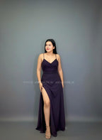 Vestido largo morado City Triangles