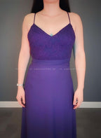 Vestido largo morado City Triangles