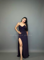 Vestido largo morado City Triangles