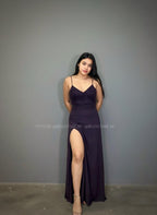 Vestido largo morado City Triangles