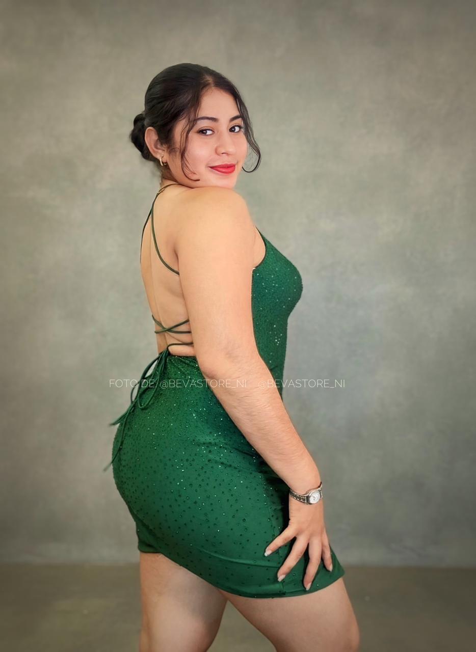 Vestido corto verde Lucci Lu