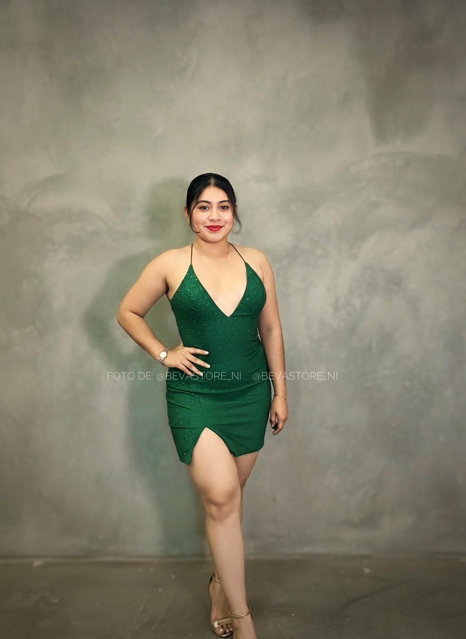 Vestido corto verde Lucci Lu