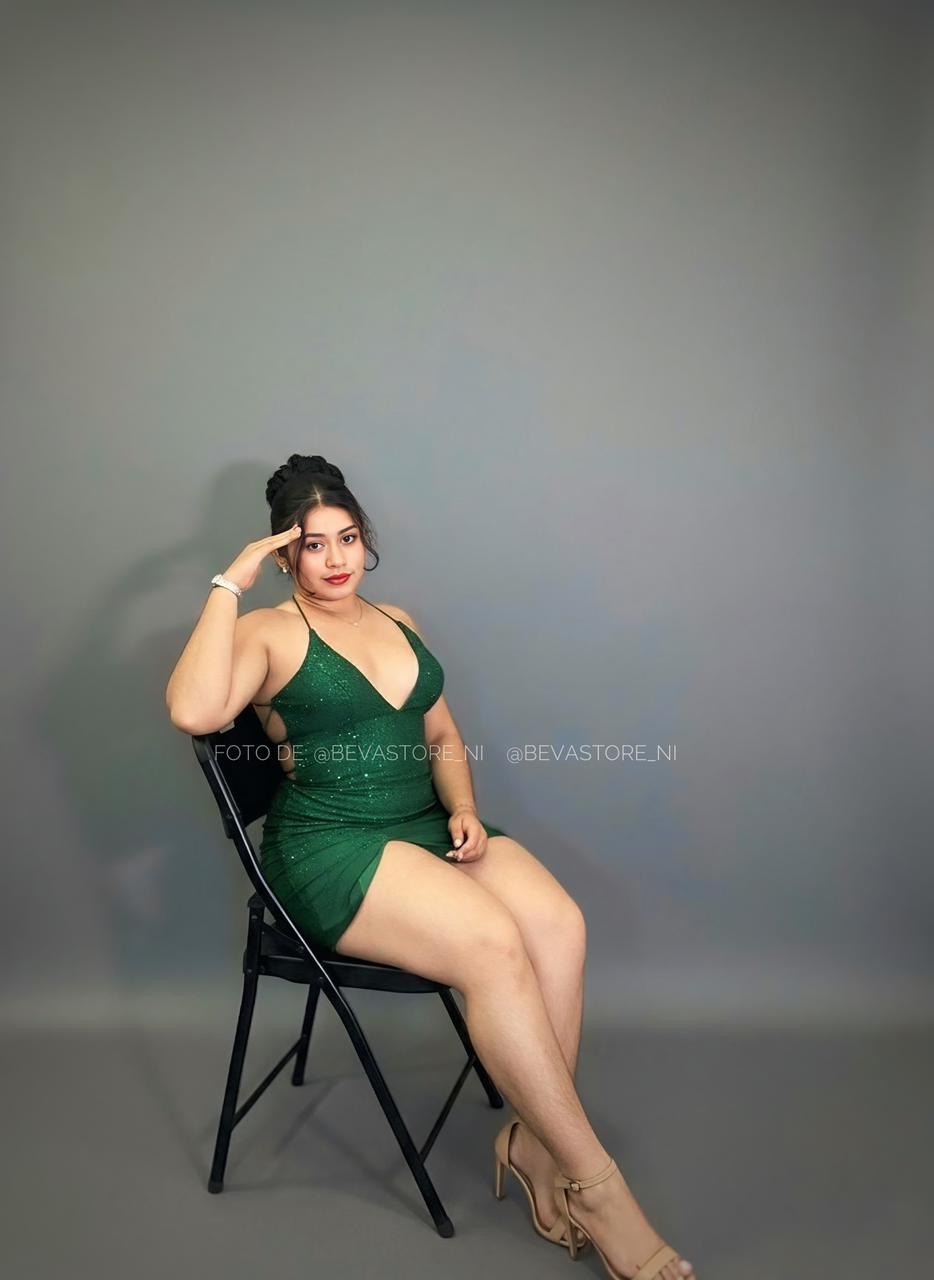 Vestido corto verde Lucci Lu