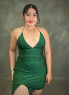 Vestido corto verde Lucci Lu