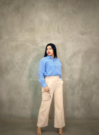 Looks camisa manga larga oversize