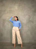 Looks camisa manga larga oversize