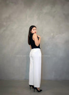 Pantalón blanco de vestir WIDE LEG