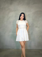 Vestido corto blanco