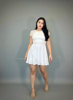 Vestido corto blanco