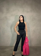 Looks pantalón de pinzas negro