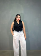 Looks chaleco con amarre negro