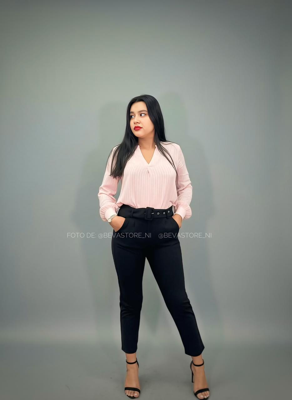 Pantalón de vestir con faja