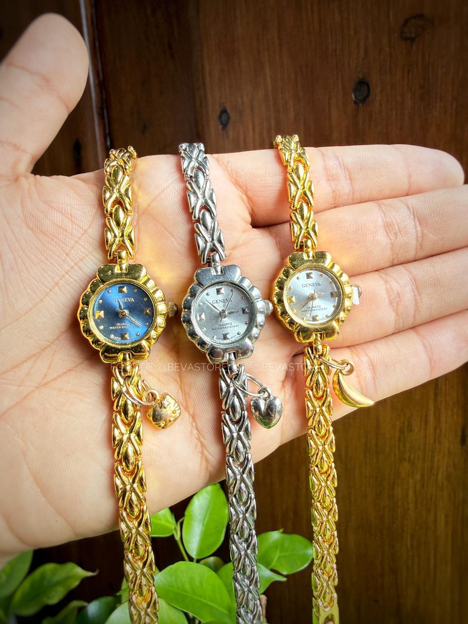 Reloj De Flor Con Dije