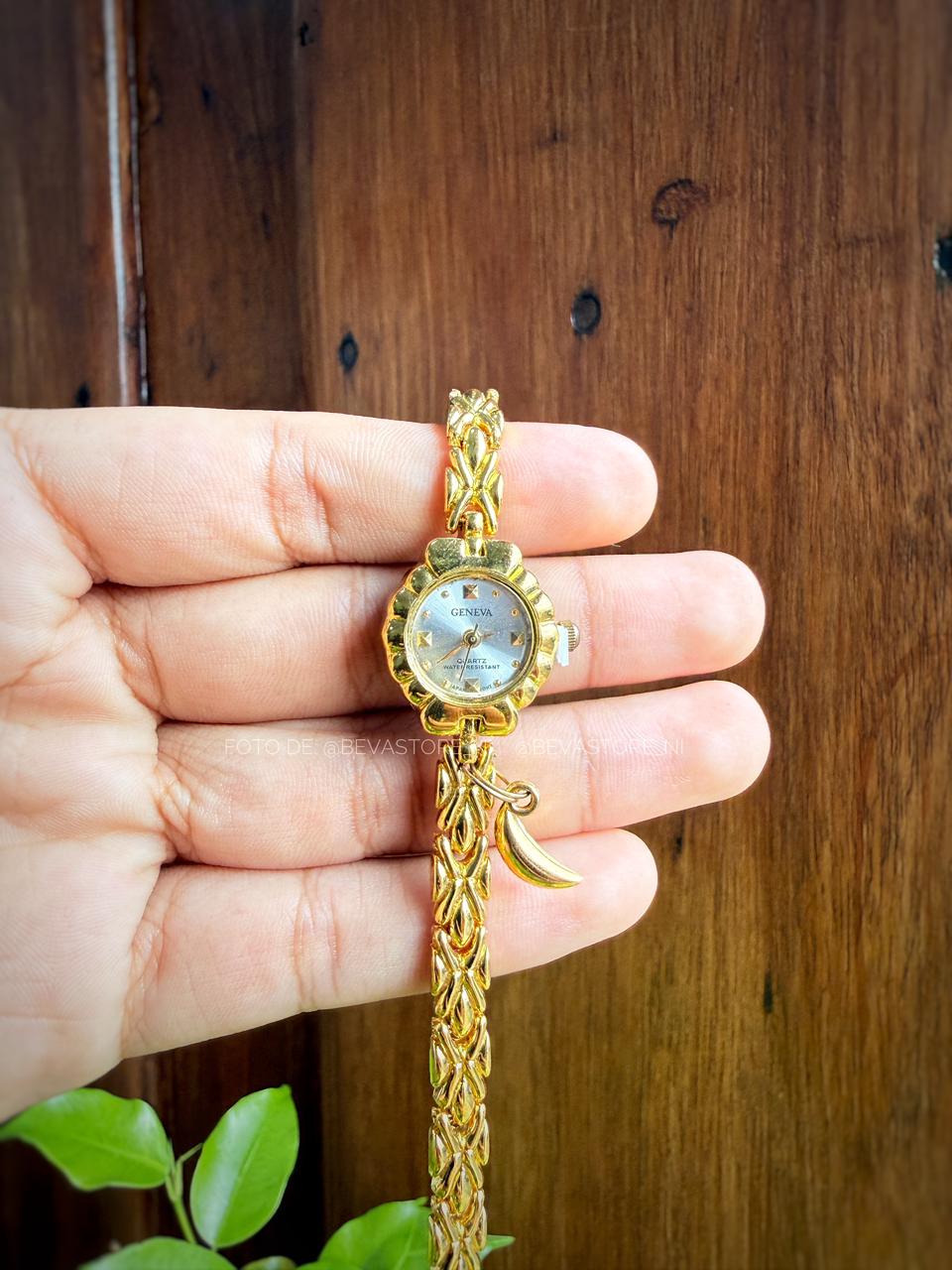 Reloj De Flor Con Dije