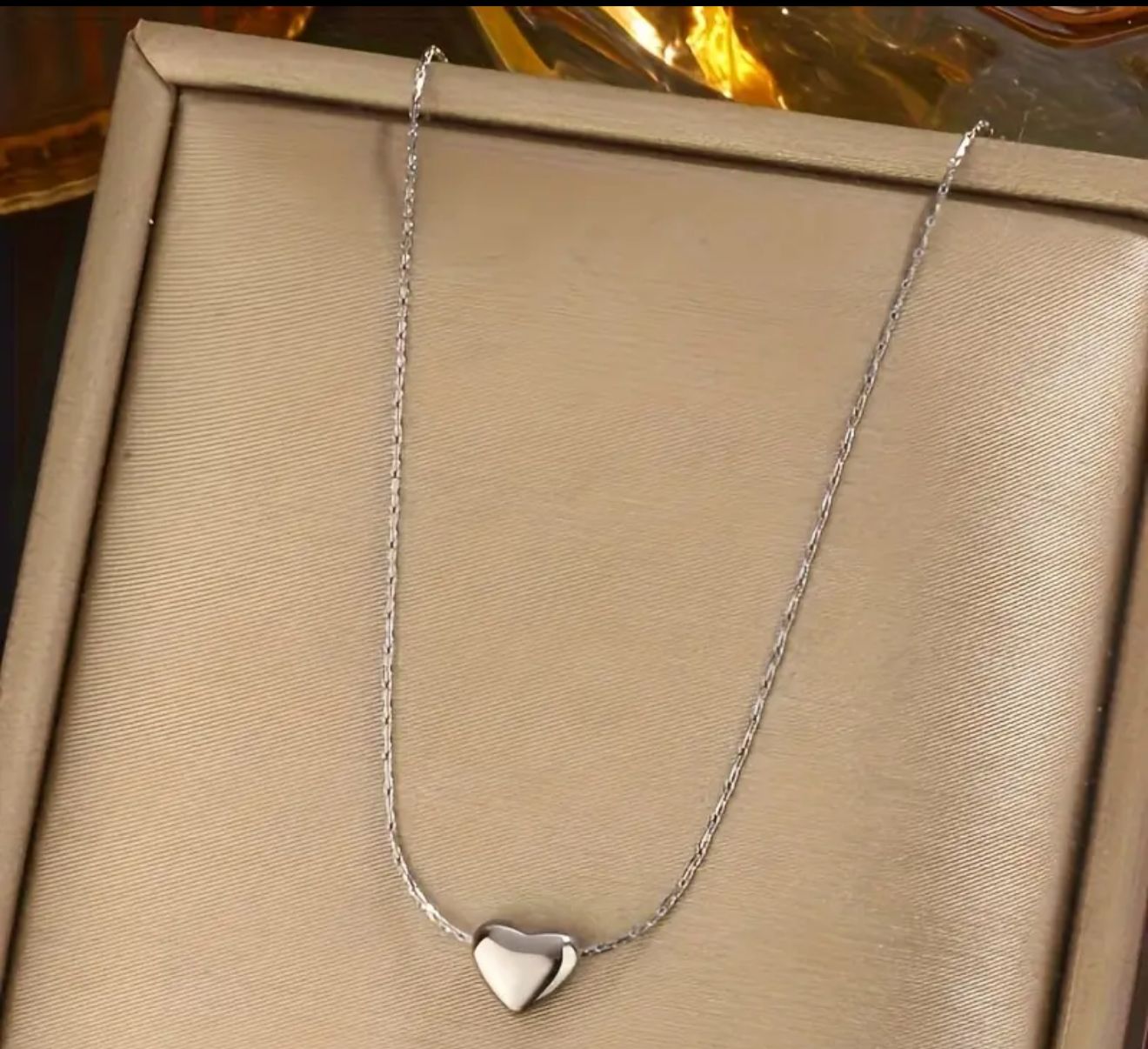 Cadena con dije de corazón