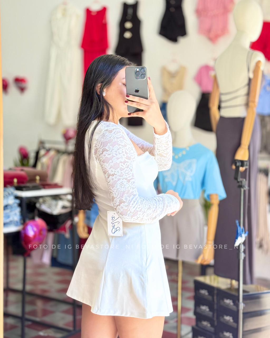Vestido Rubí blanco