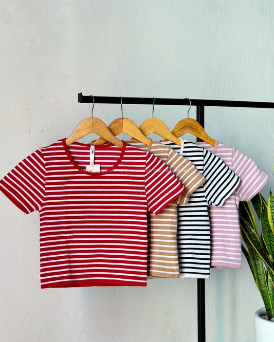 Crop top Leidaly café claro