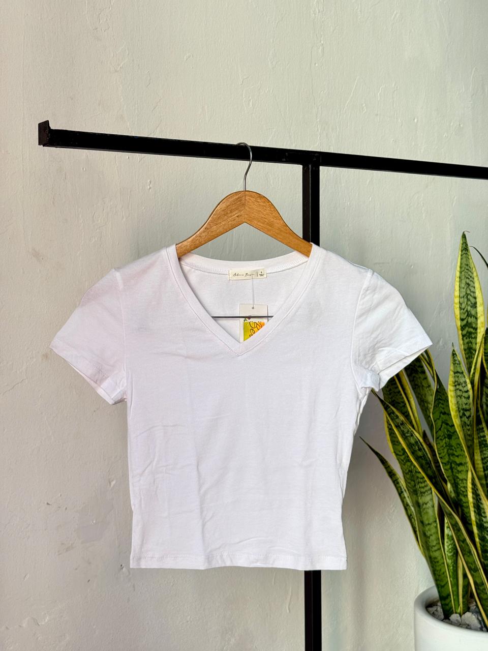 Crop top en cuello V
