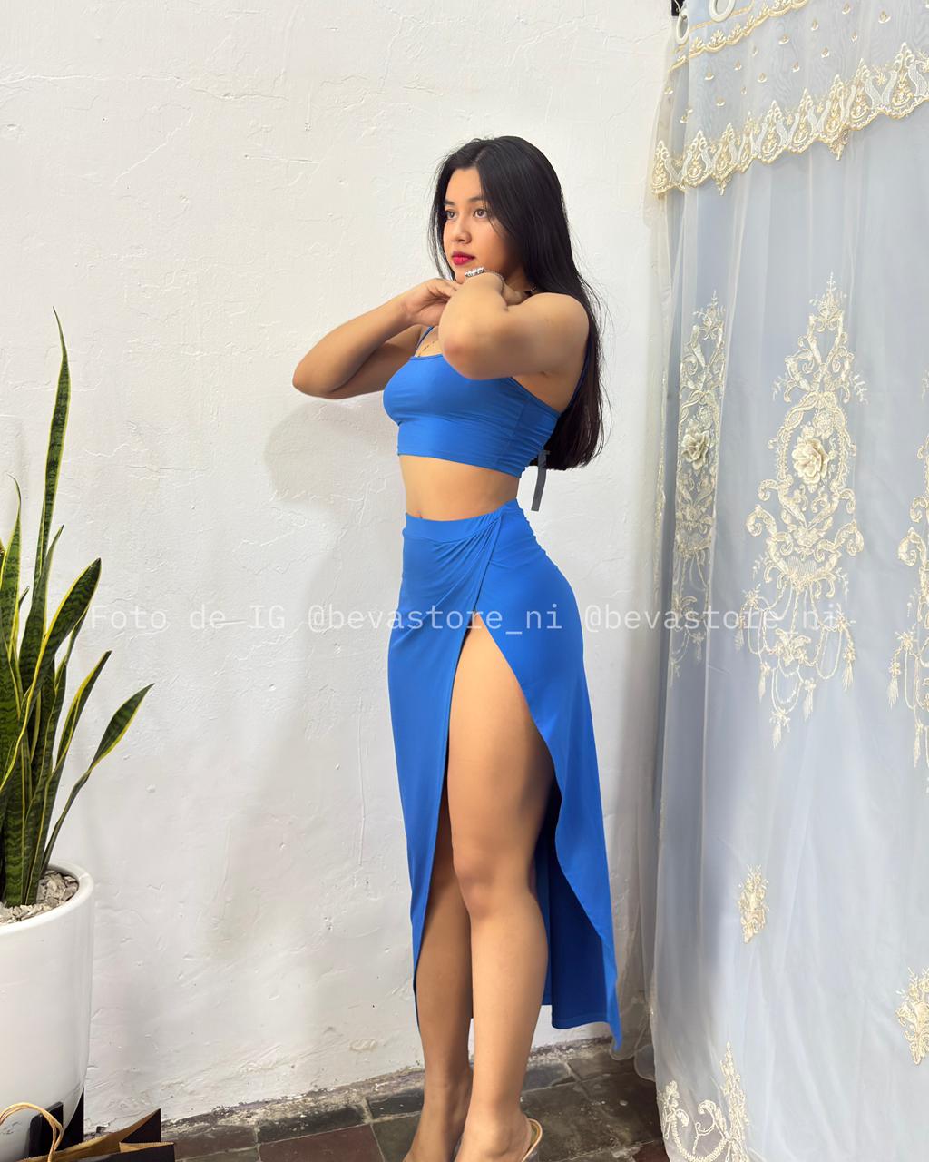 Conjunto Esther azul