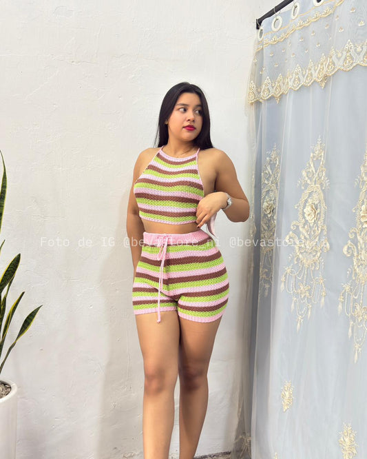 Conjunto Melissa rosa