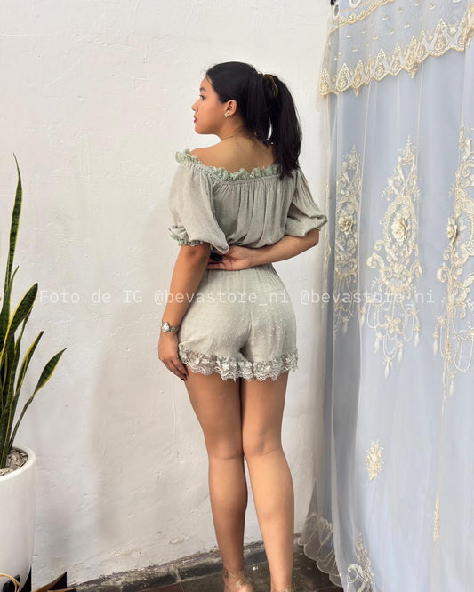 Conjunto Zayda verde