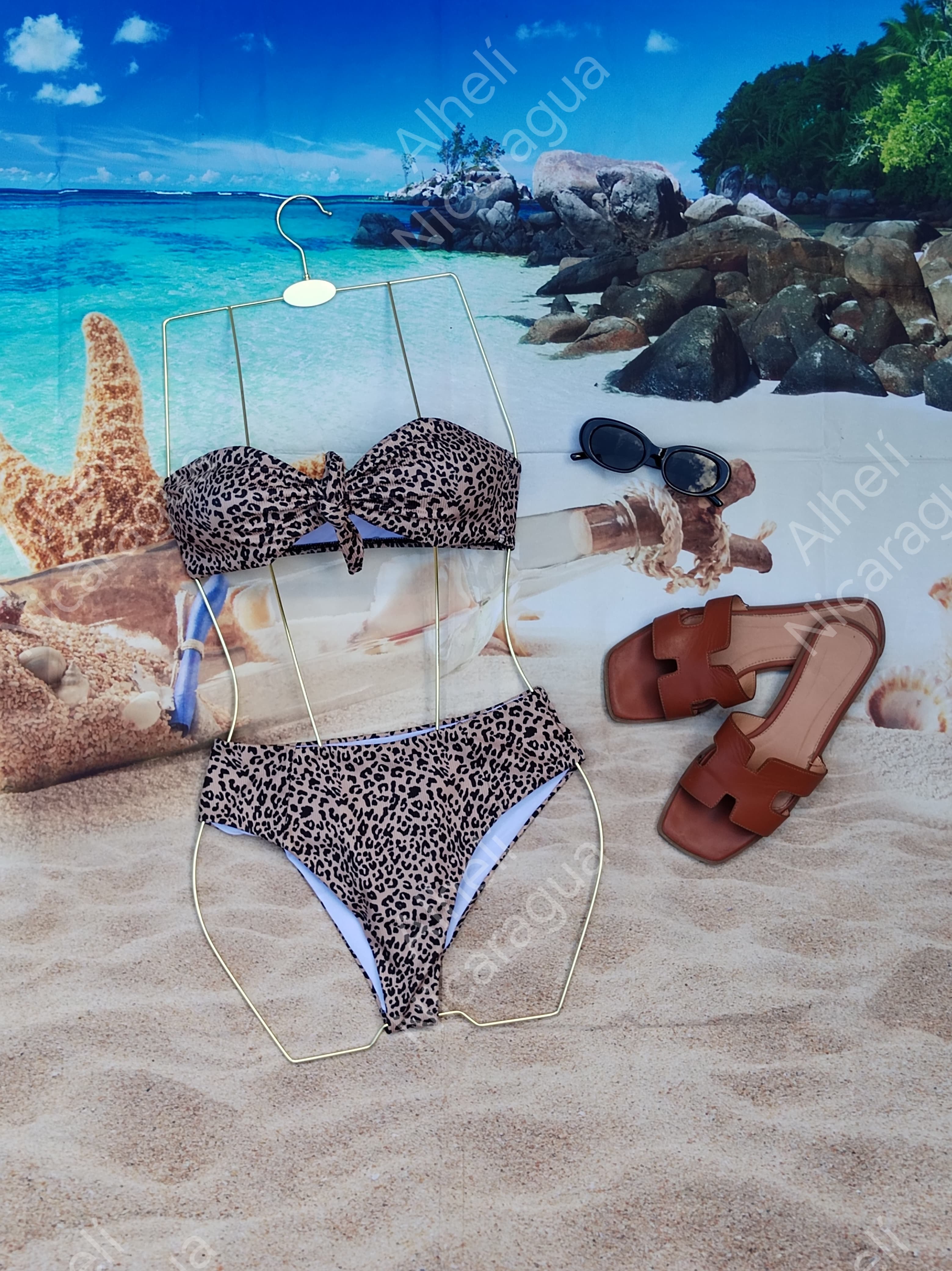 Traje de baño con estampado