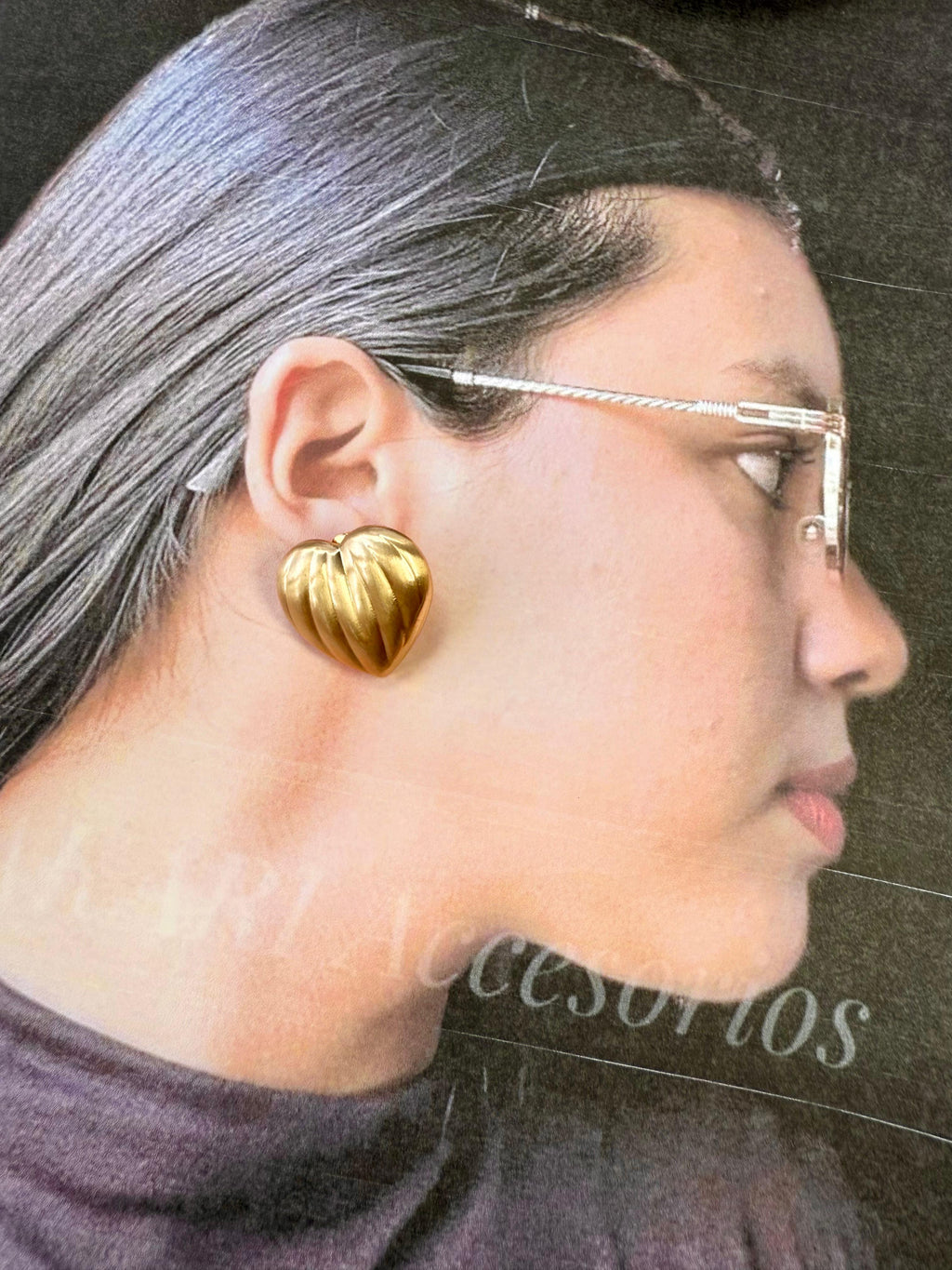 Aretes con Escudo de Corazón