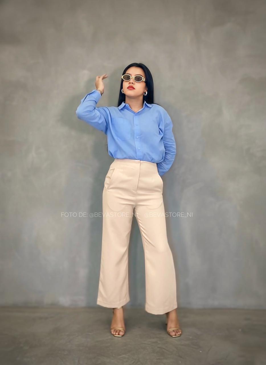 Looks camisa manga larga oversize