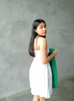 Vestido blanco sin manga