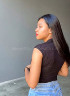 Top sólido sin mangas