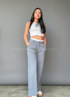 Pantalón recto con detalle de bóxer