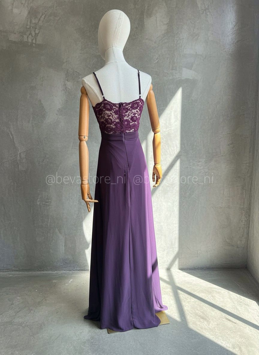 Vestido largo morado City Triangles