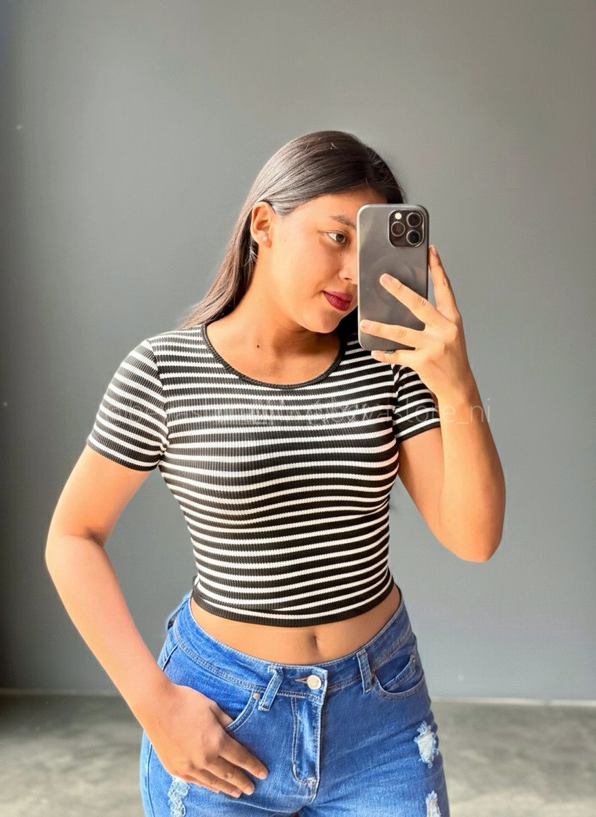 Crop top de Rayas