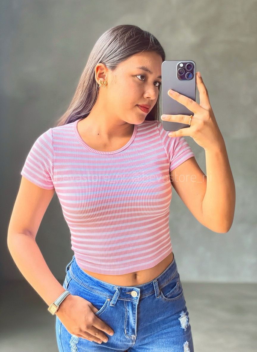 Crop top de Rayas