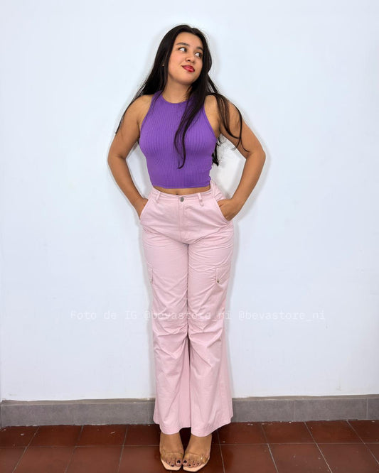Pantalón Aurora rosa