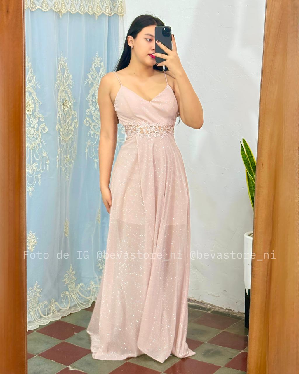 Vestido Evelin rosado