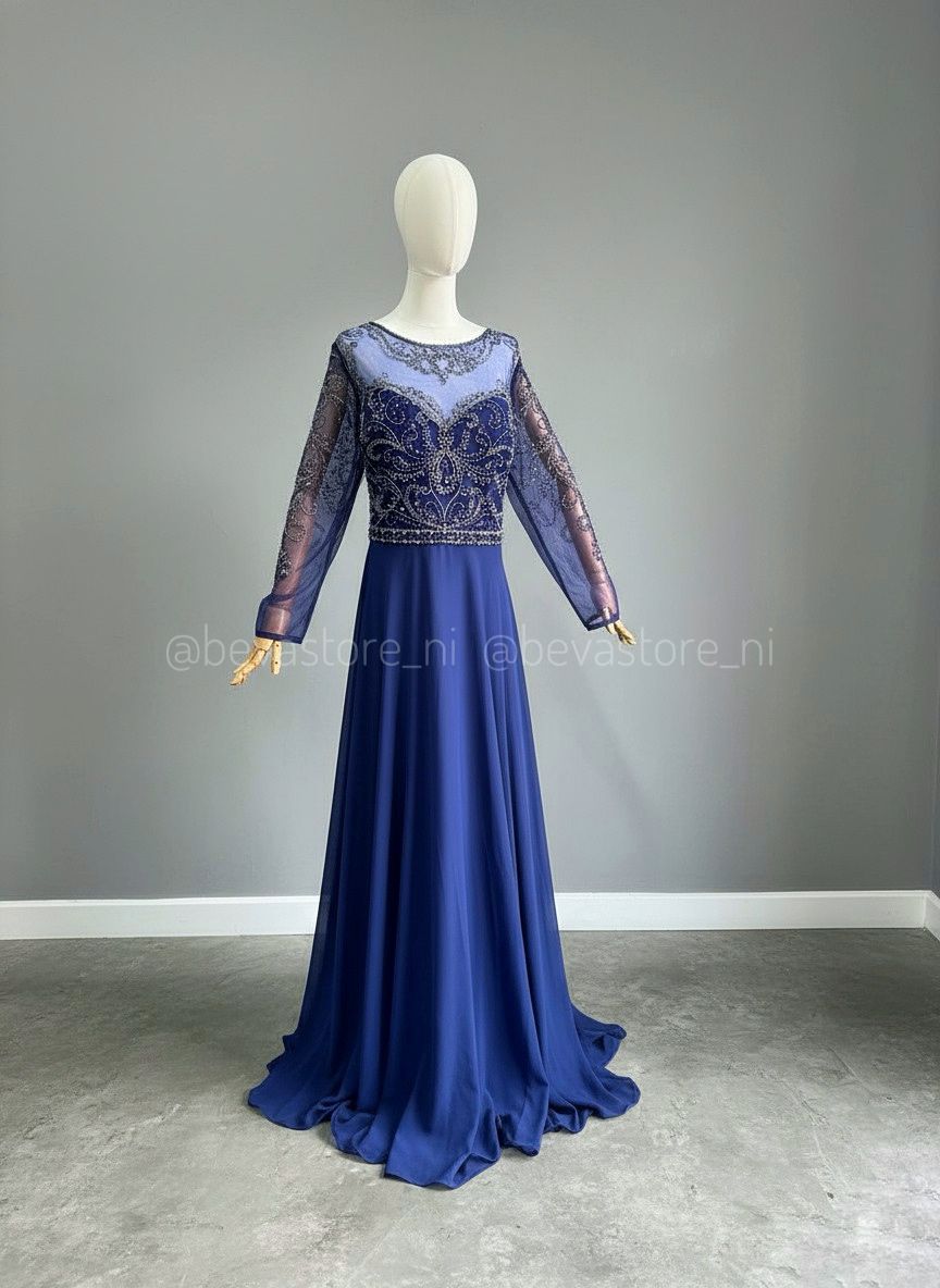 Vestido Esmeralda azul