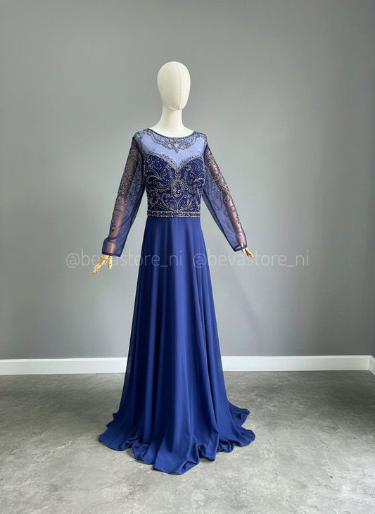 Vestido Esmeralda azul