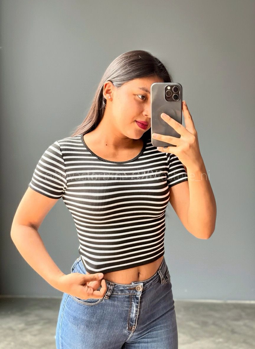 Crop top de Rayas