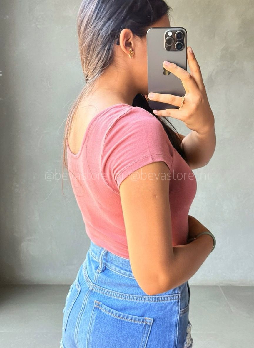 Bodysuit Con Mangas Cuello Redondo