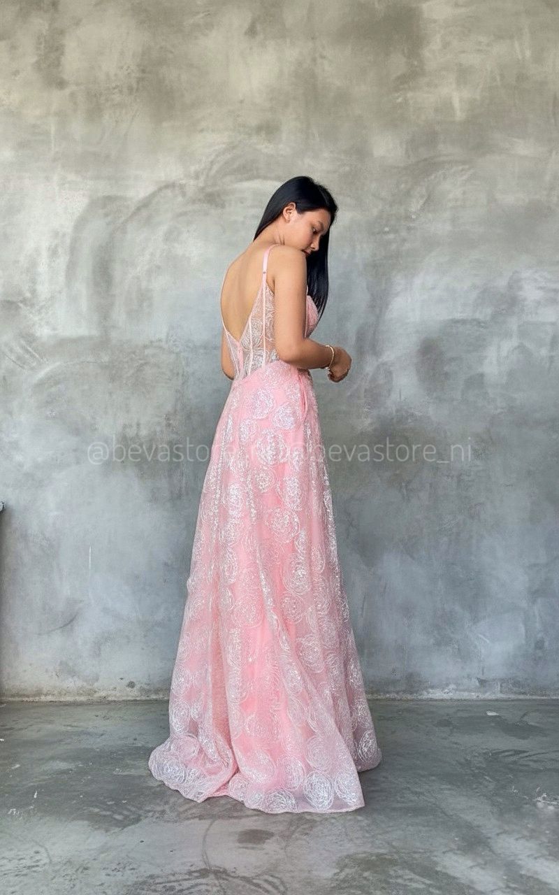 Vestido Rosa naranja Lucci Lu