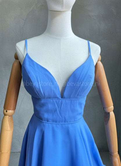 Vestido Mercedes celeste
