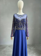 Vestido azul Abby Paris