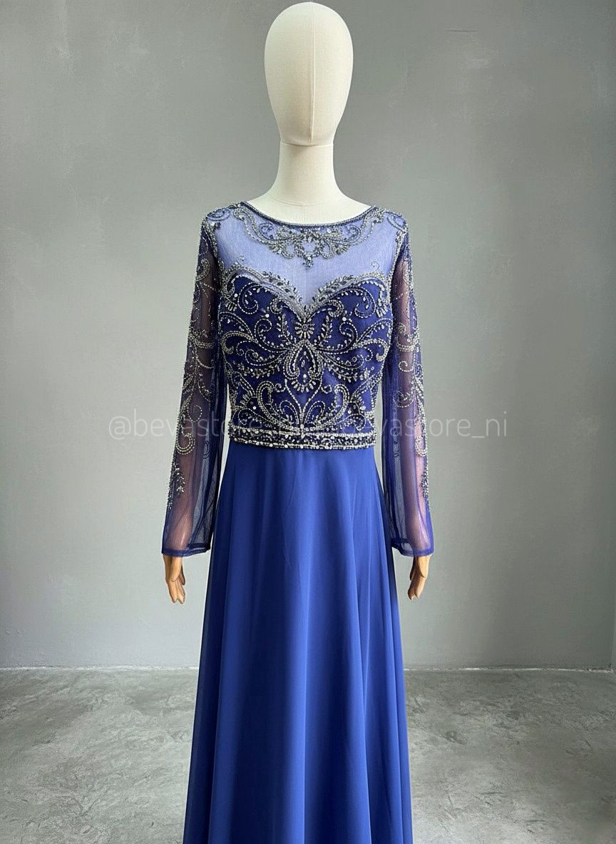 Vestido Esmeralda azul