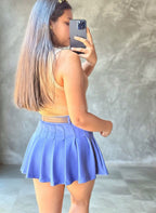 Falda Short Plisada con Faja