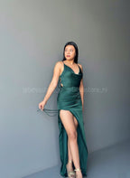 Vestido verde esmeralda  Abby Paris