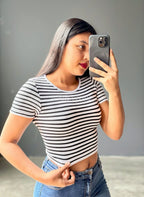 Crop top de Rayas